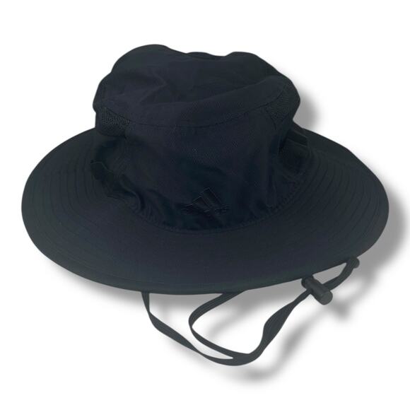 Adidas Black Bucket Hat w/UPF 50+ Sun Protection Unisex - Picture 1 of 6